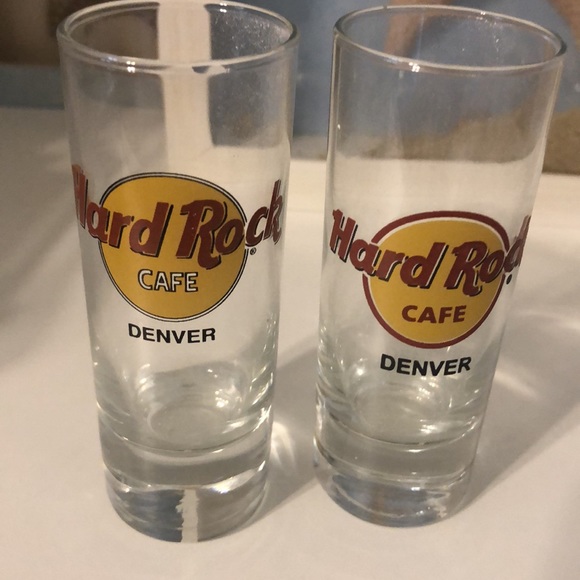 Hard Rock Cafe Shot Glasses- Denver & Las Vegas - Picture 2 of 3